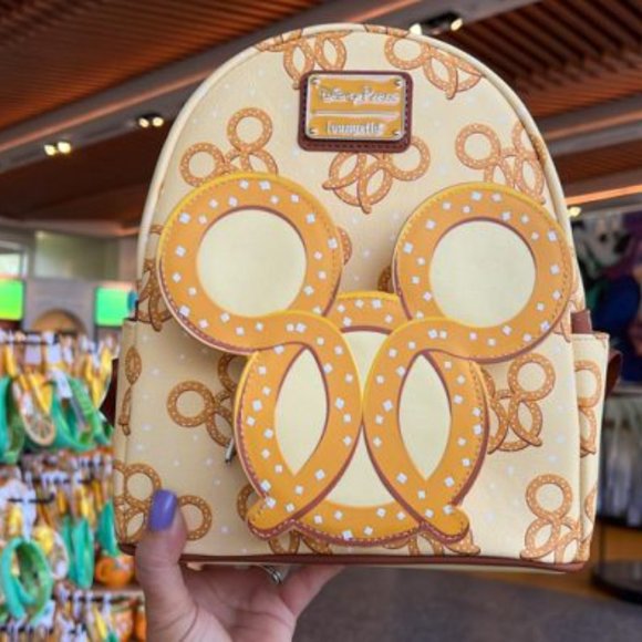 Disney Handbags - Scented Mickey Pretzel Loungefly Mini Backpack - NWOT (New / Tags Removed)